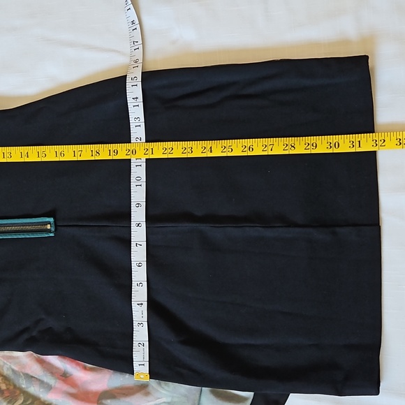 Ted Baker Reama Sheath Black Flowered Butterfly Front Mini Dress Size 0 - Picture 15 of 17